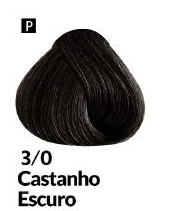 COLORAÇÃO CREME PERMANENTE Nº 3/0 CASTANH...