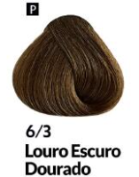 COLORAÇÃO CREME PERMANENTE Nº 6/3 LOURO E...